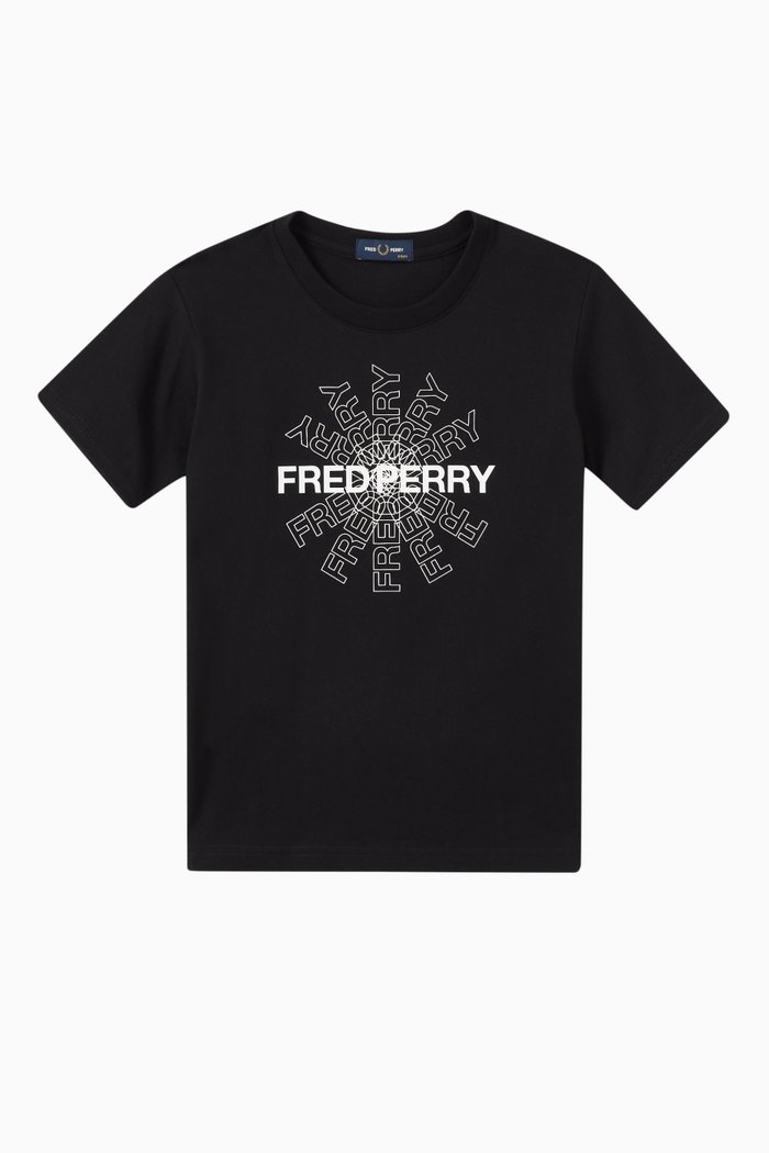 

Logo Graphic T-shirt in Cotton Jersey, Black