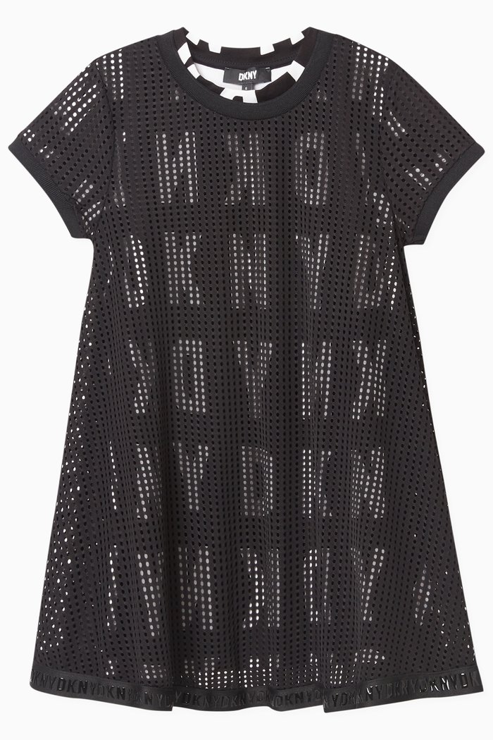 

Logo 2-in-1 Dress in Polyamide, Black