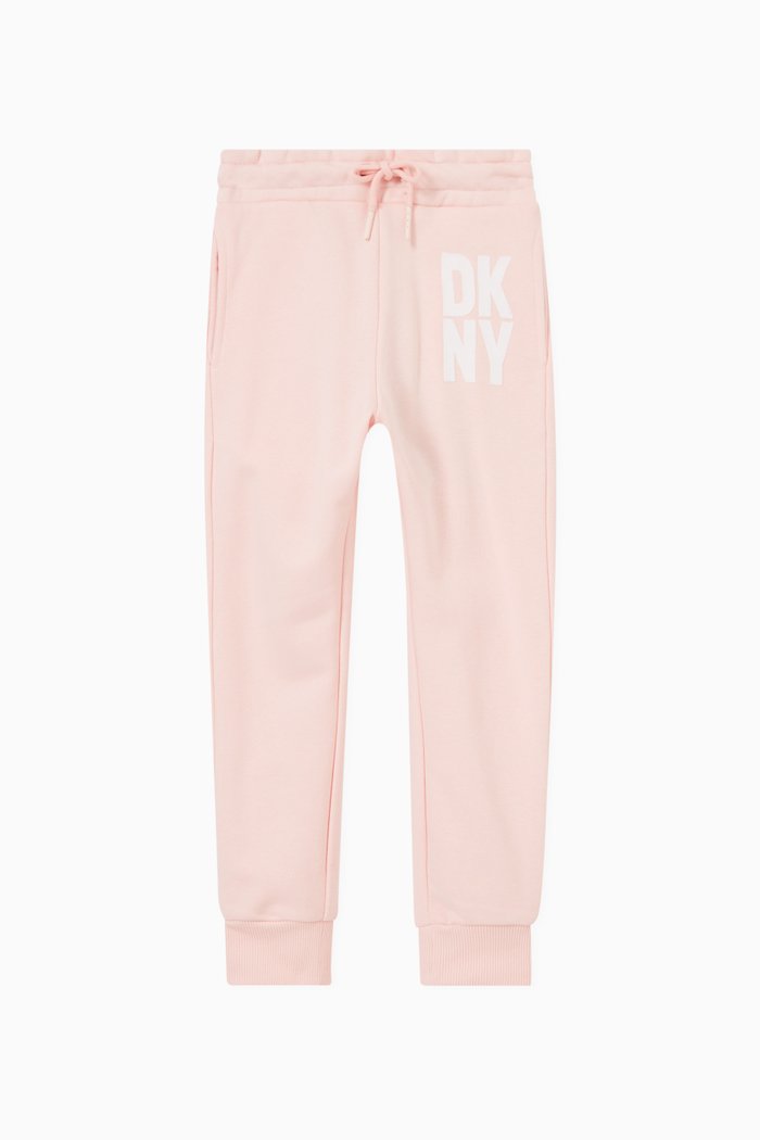 

Logo Print Sweatpants in Jersey, Pink