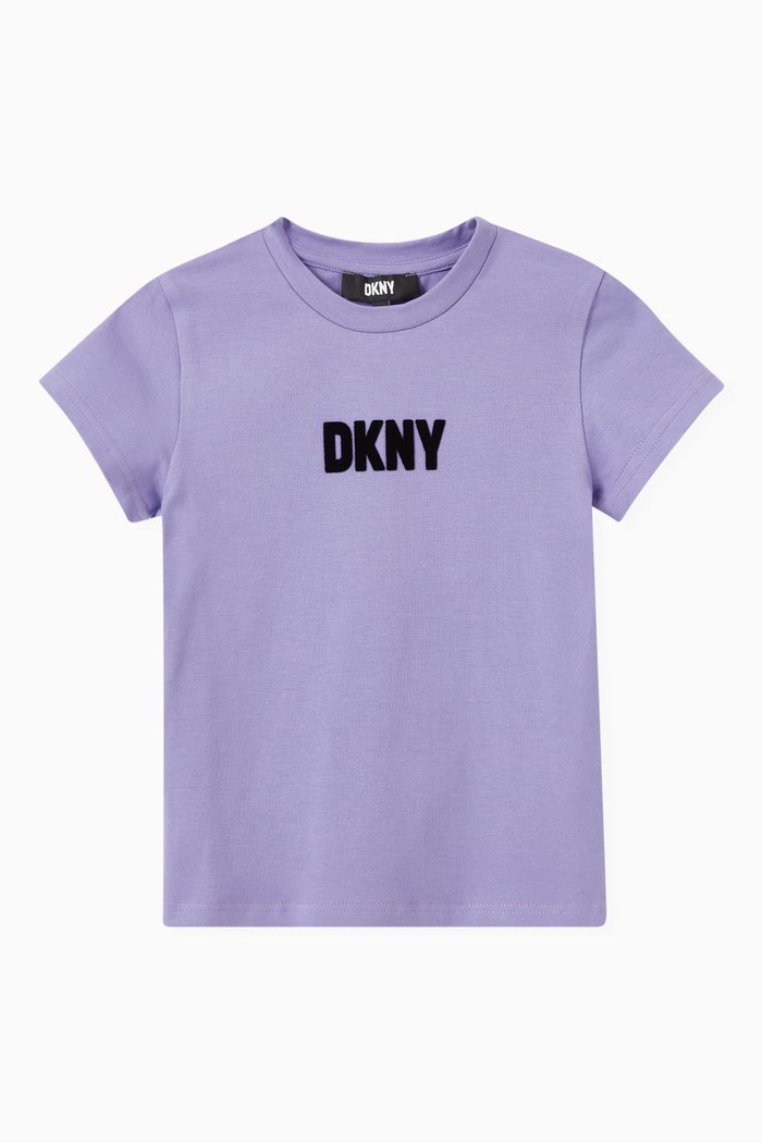 

Logo Print T-shirt in Cotton, Purple