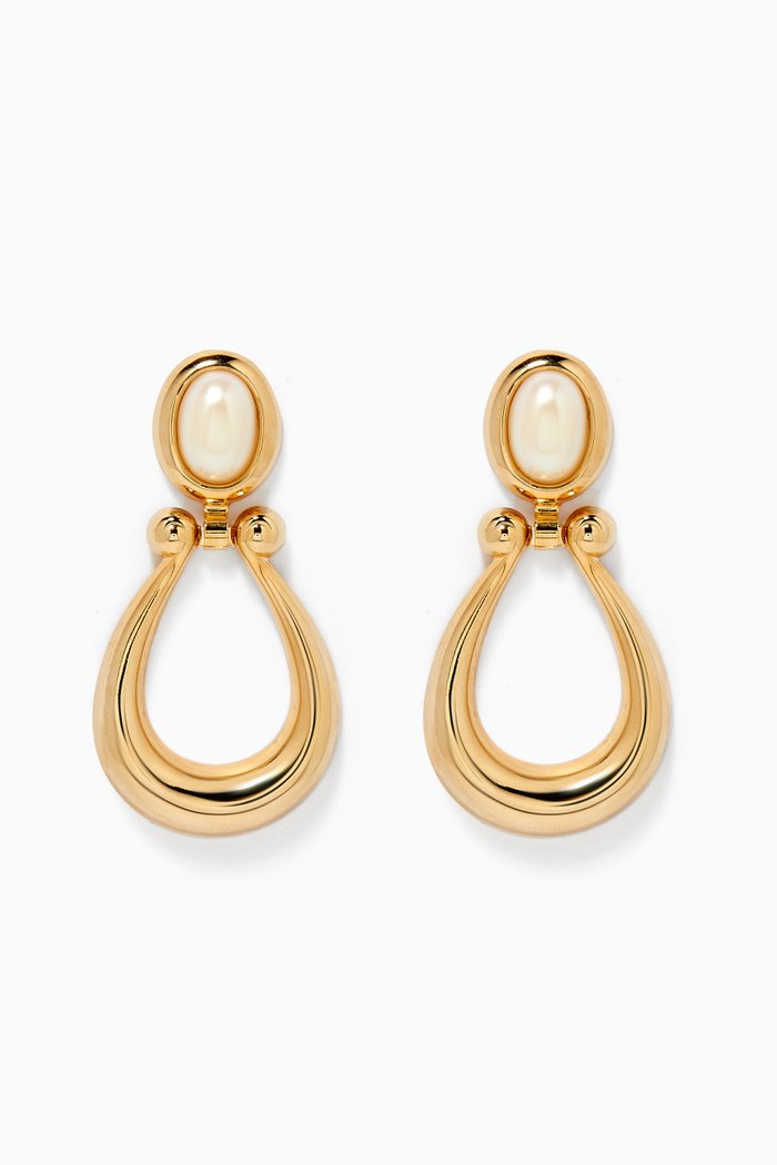 

Rediscovered 1990s Vintage Earrings, Gold