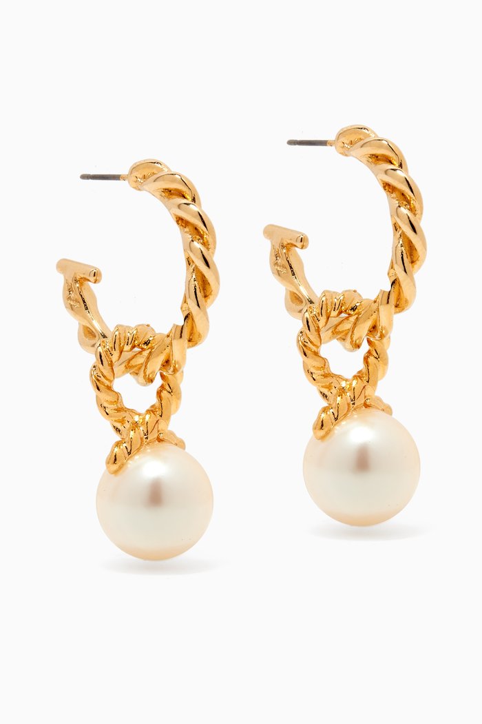 

Rediscovered 1990s Vintage Hoop Earrings, Gold