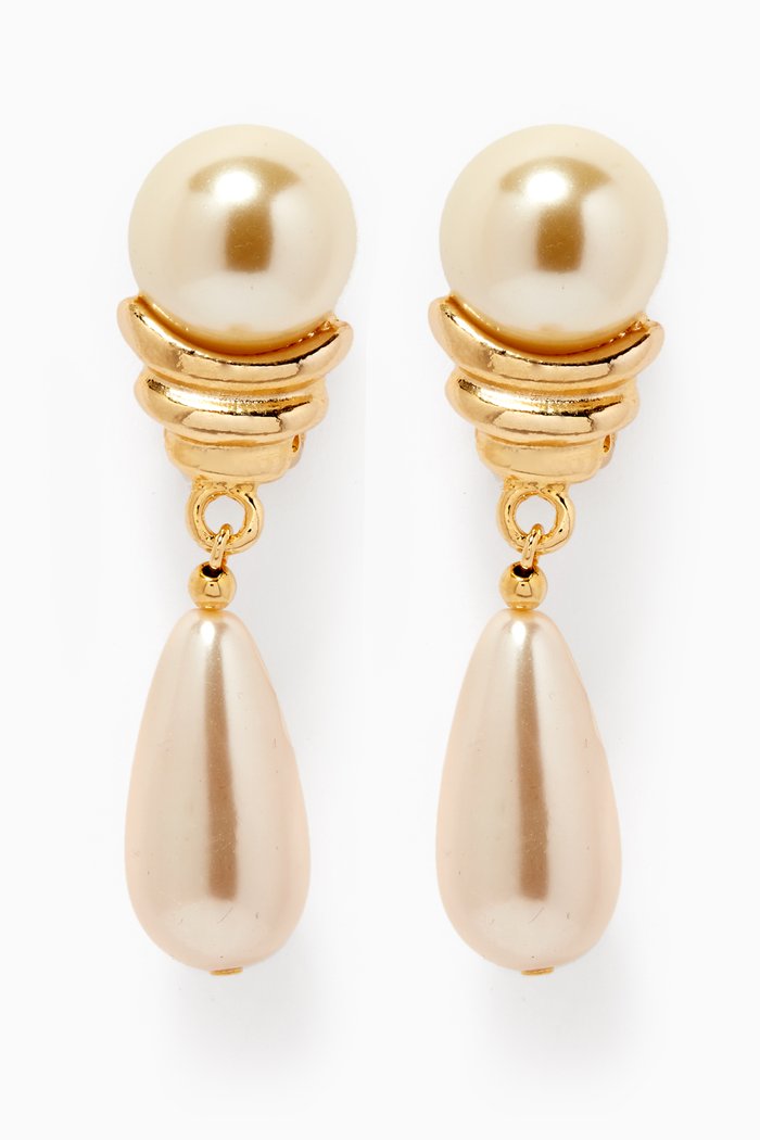 

Rediscovered 1980s Vintage Clip Earrings, Gold