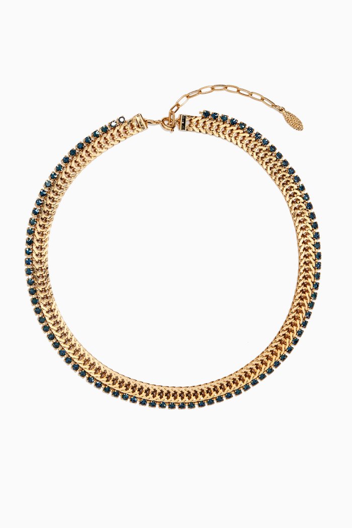 

Rediscovered 1980s Vintage Collar Necklace, Gold