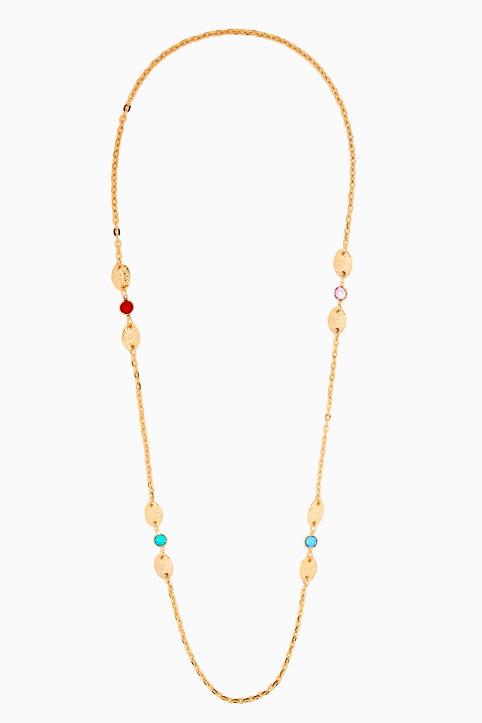 

Rediscovered 1990s Vintage Long Necklace, Gold