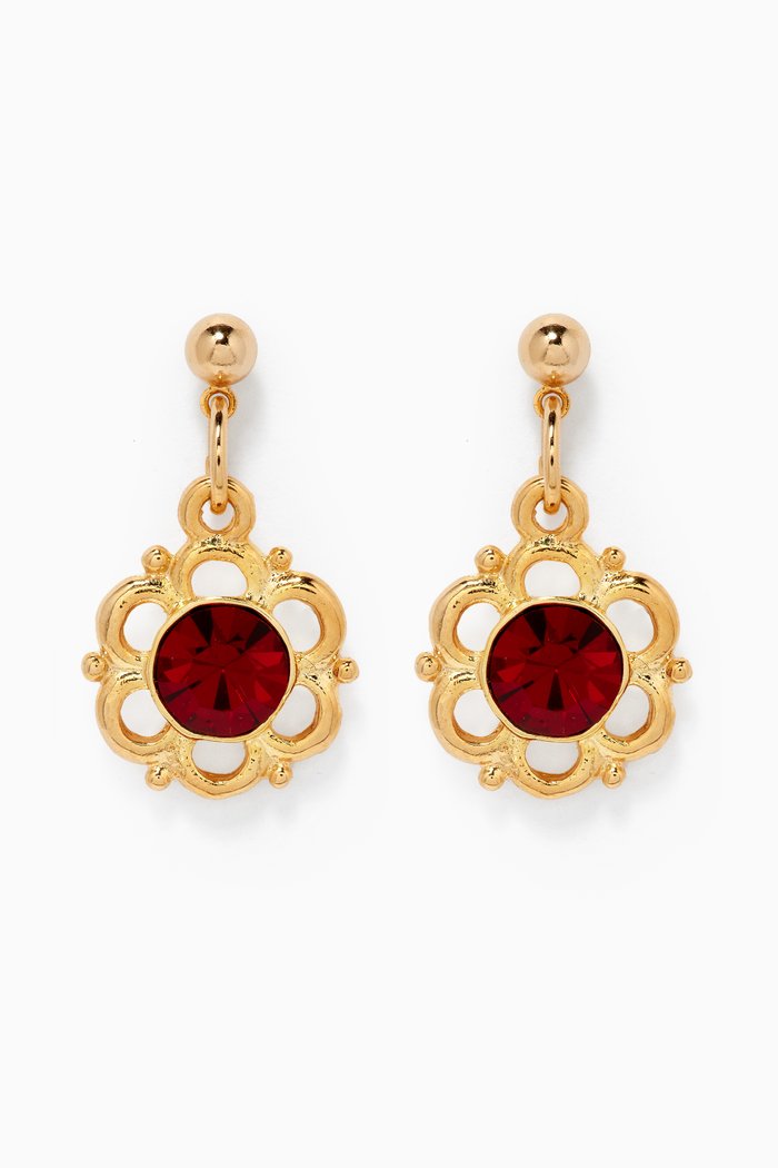 

Rediscovered 1980s Vintage Drop Earrings, Gold