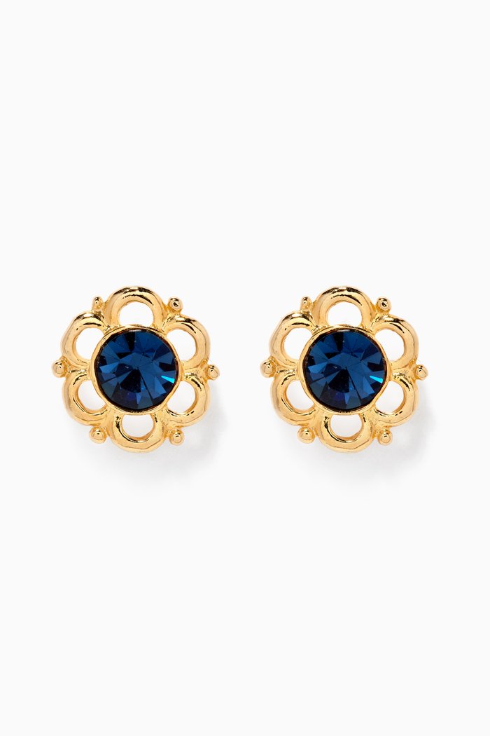 

Rediscovered 1980s Vintage Stud Earrings, Gold