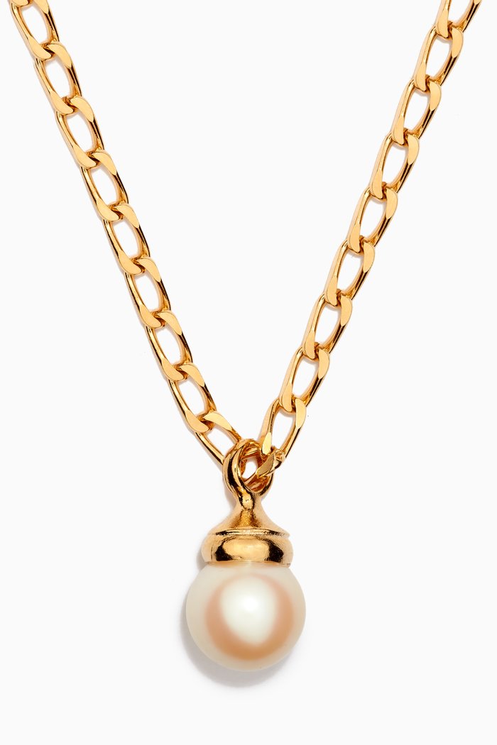 

Rediscovered 1980s Vintage Long Necklace, Gold