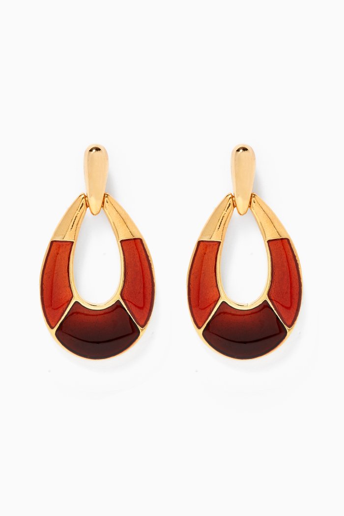 

Rediscovered 1990s Vintage Drop Earrings, Gold