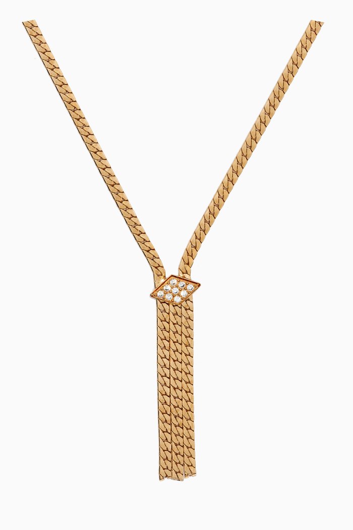 

Rediscovered 1990s Vintage Tassel Necklace, Gold