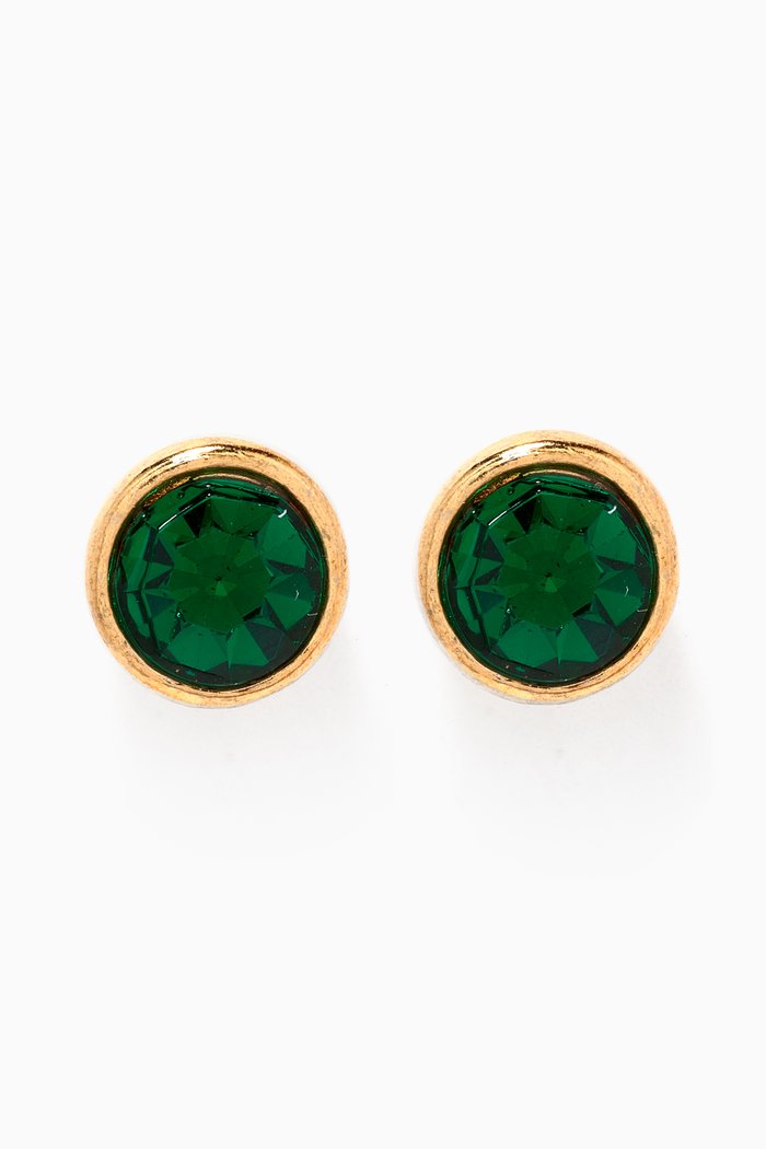 

Rediscovered 1980s Vintage Stud Earrings, Gold