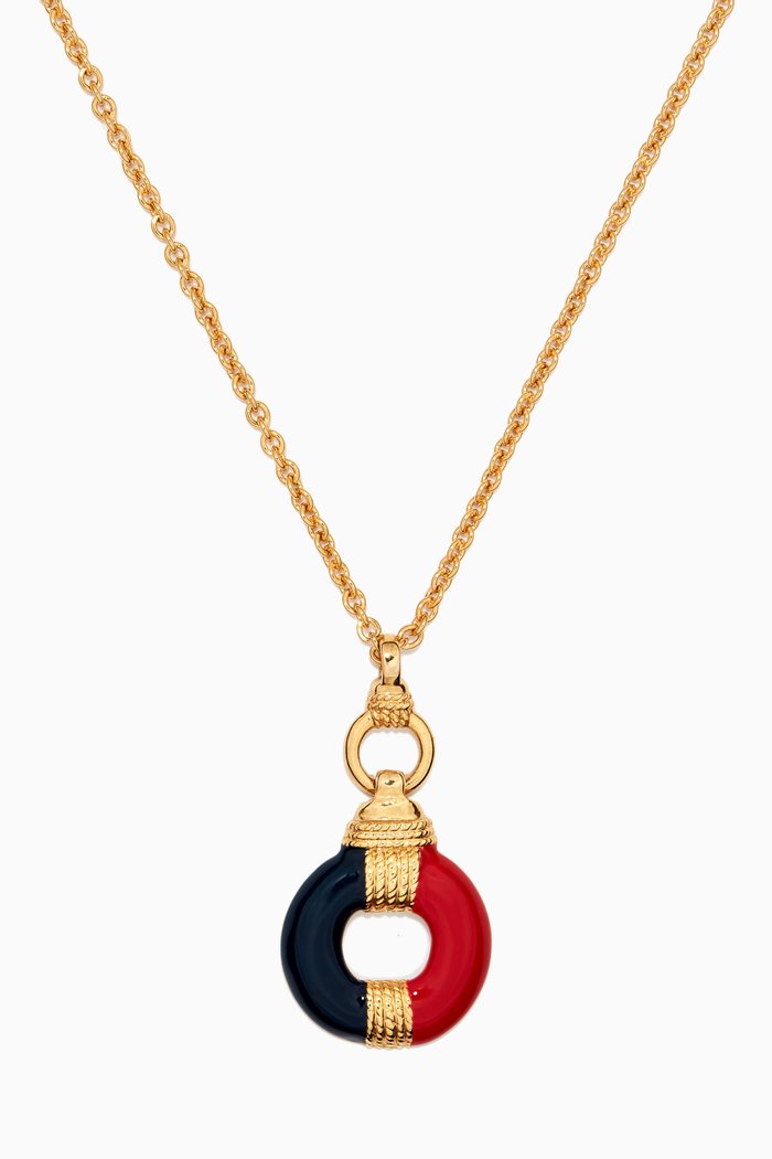 

Rediscovered 1990s Vintage Modernist Necklace, Gold