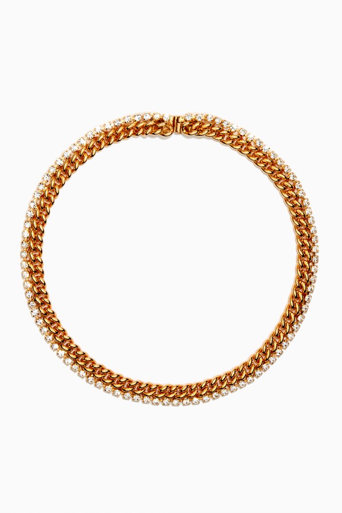 

Rediscovered 1980s Vintage Collar Necklace, Gold