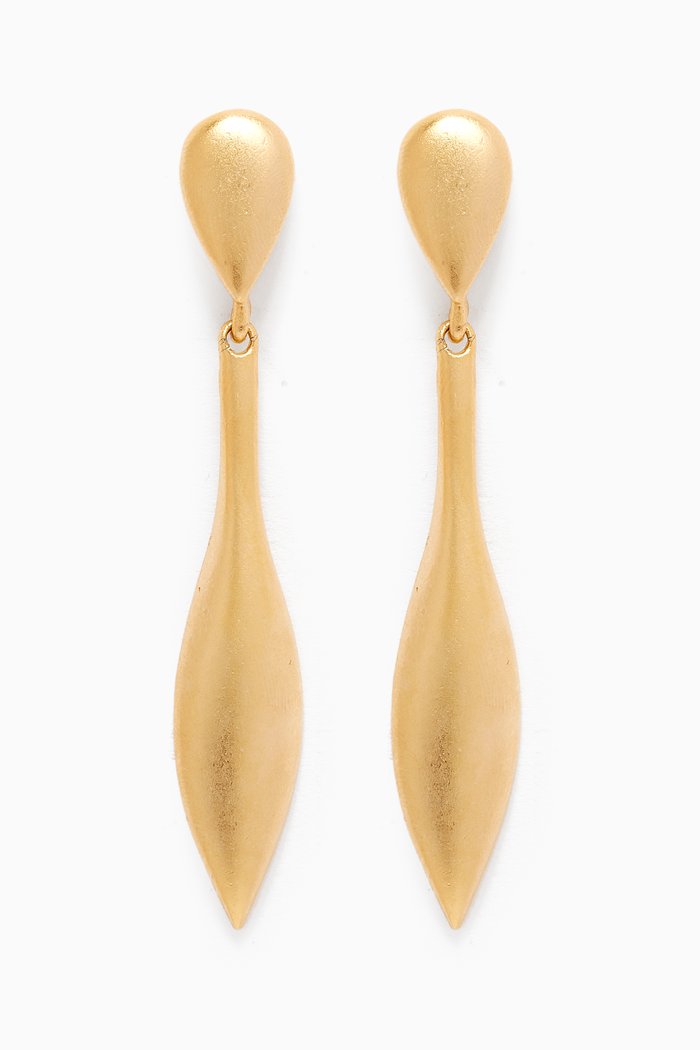 

Rediscovered 1990s Vintage Drop Earrings, Gold