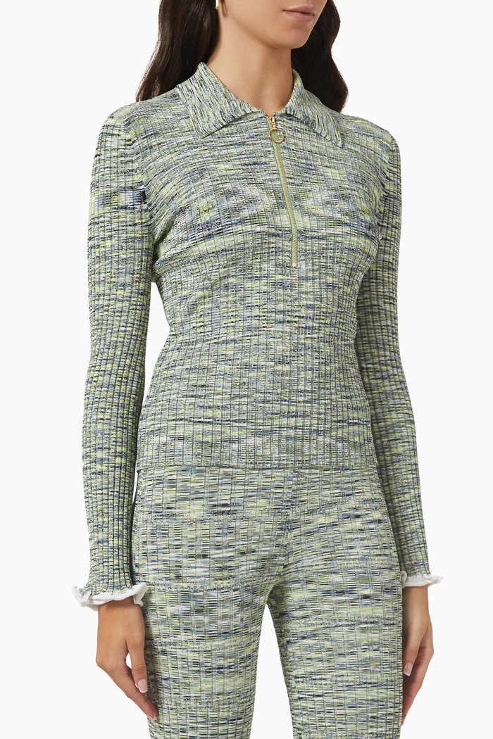

Allyson Space Dye Polo, Grey