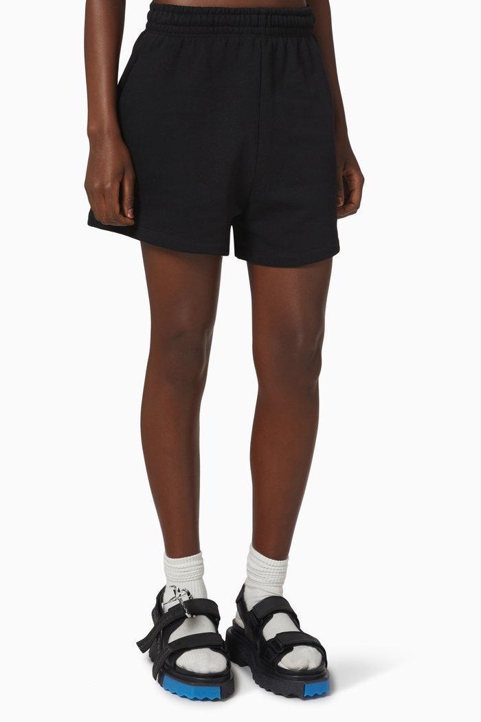 

Roda Logo Shorts in Organic Cotton, Black