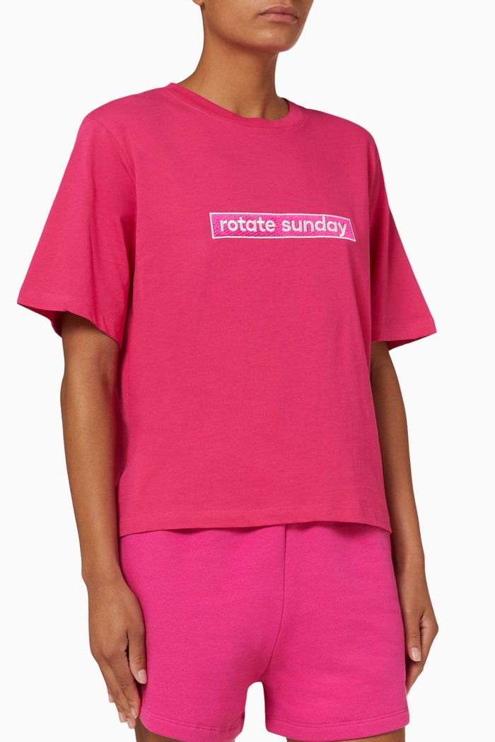 

Aster T-shirt in Organic Cotton, Pink
