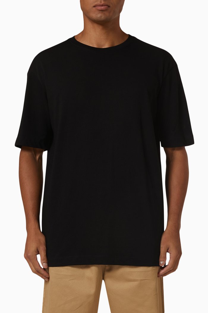 

Loose Fit T-Shirt in Organic Cotton, Black