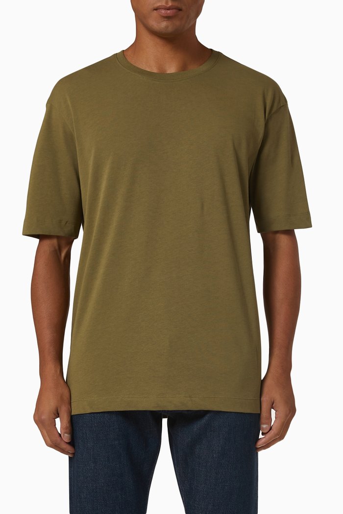 

Loose Fit T-Shirt in Organic Cotton, Green