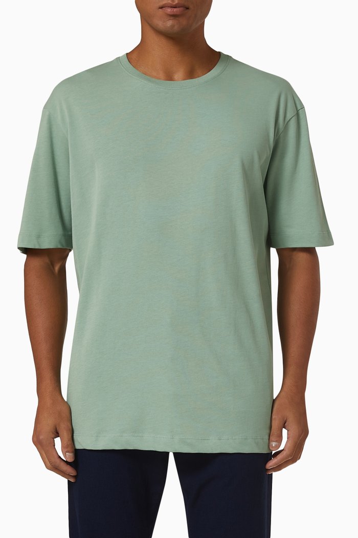 

Loose Fit T-Shirt in Organic Cotton, Green