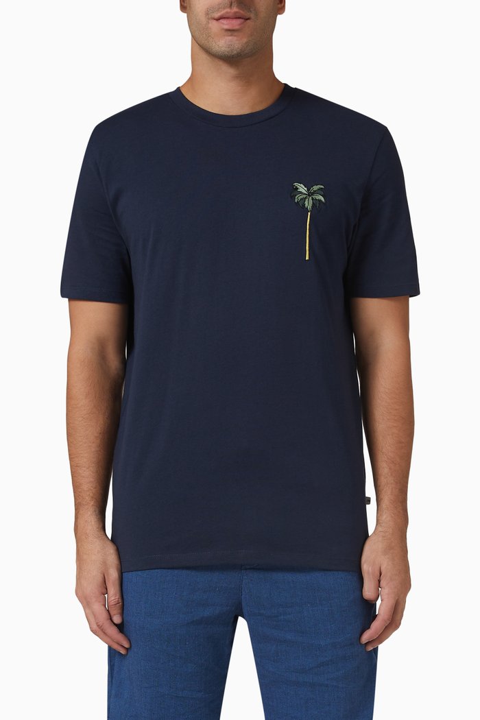 T-shirt in Organic Cotton, Blue