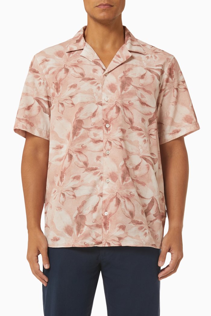 

Printed Shirt in Cotton, Pink