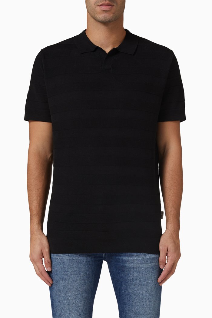

Polo Shirt in Organic Cotton, Black