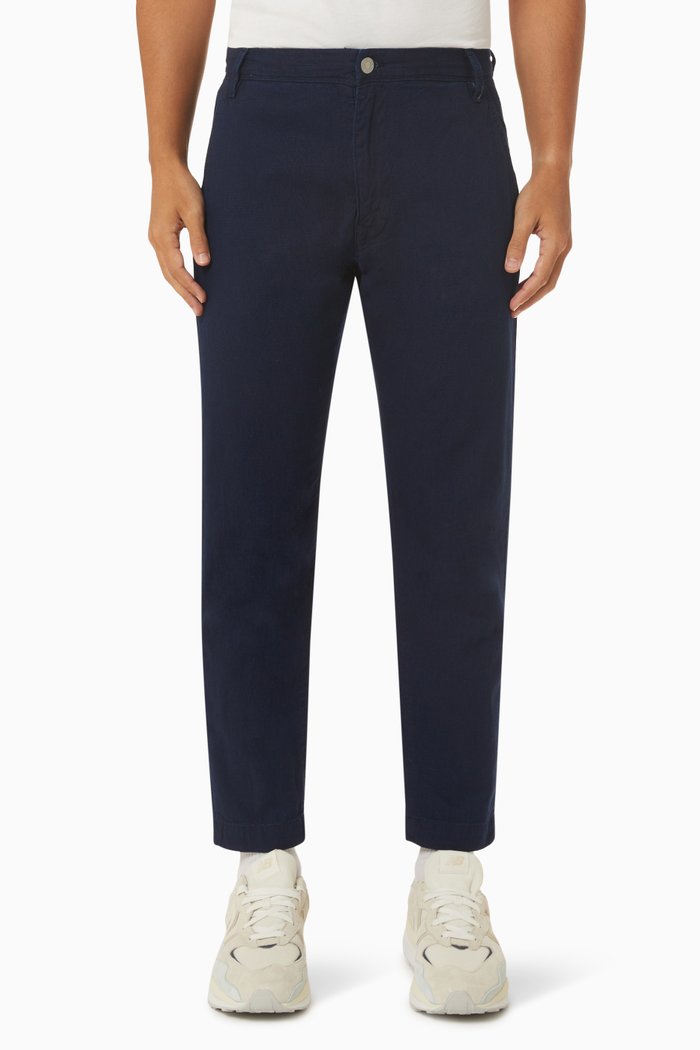 

Straight Fit Jeans in Cotton, Blue