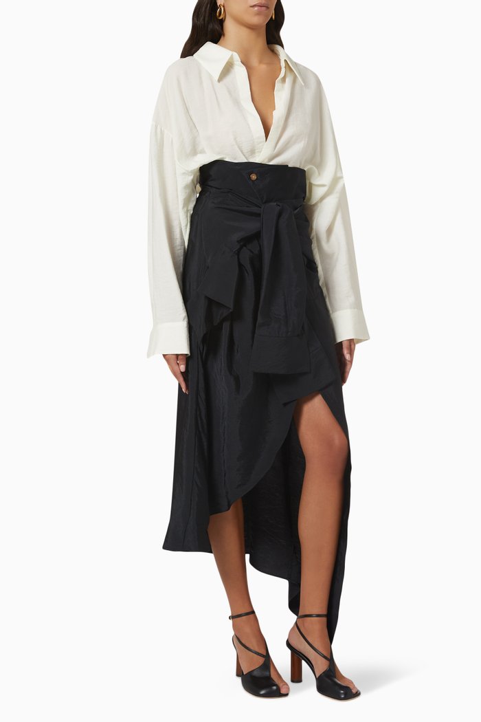 

Deconstructed Shirtdress, White