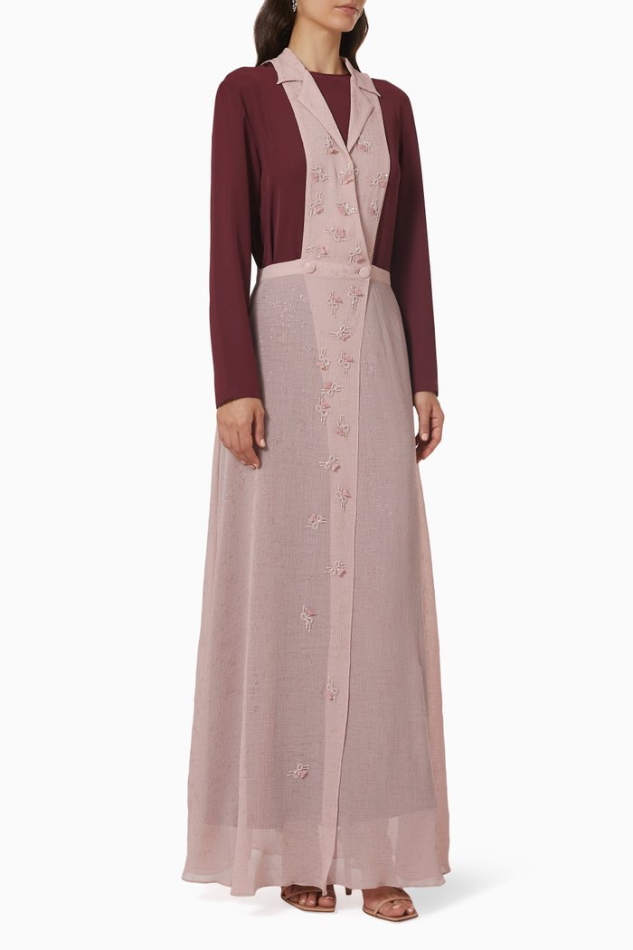 

Two-piece Dungaree Dress, Pink