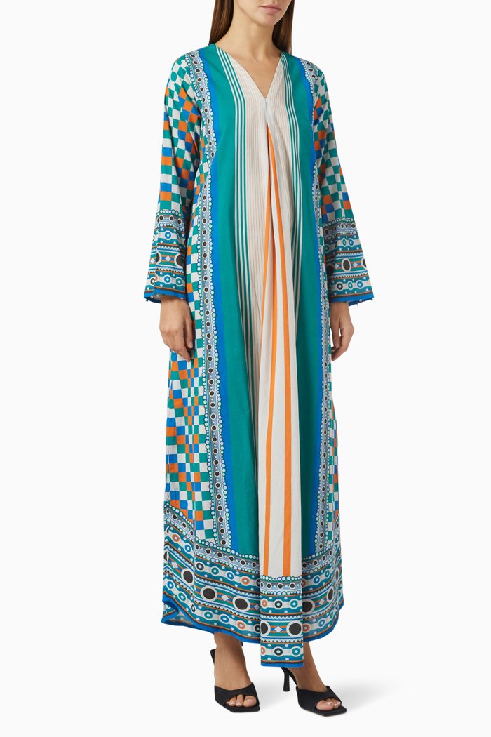 

Banera Kaftan in Cotton, Multicolour