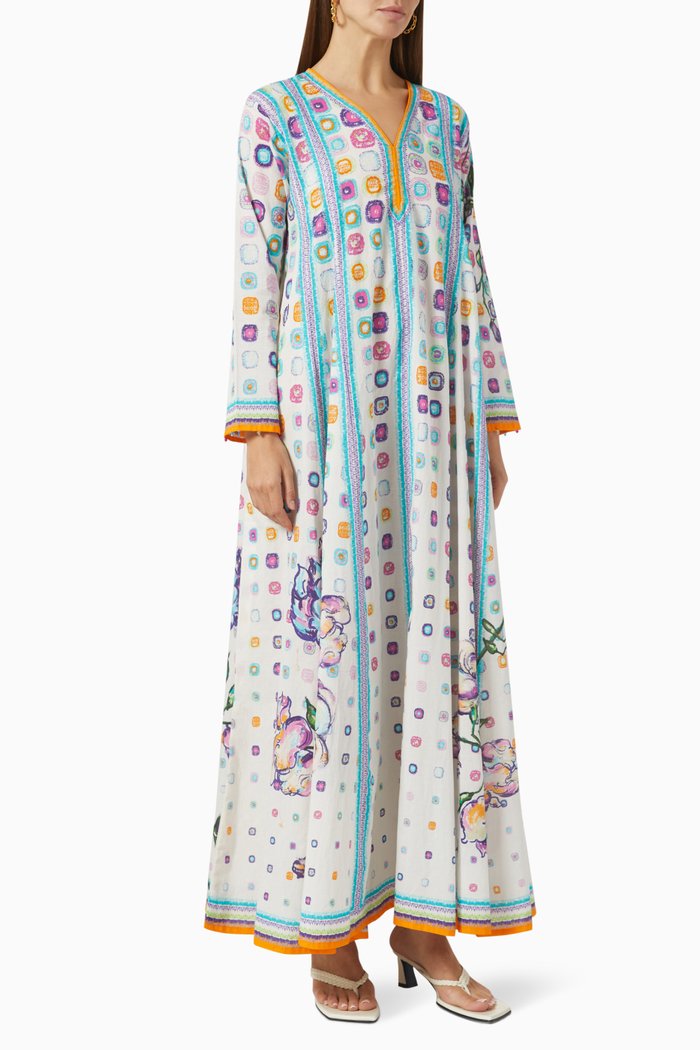 

Vincent 4 Kaftan in Cotton, Multicolour