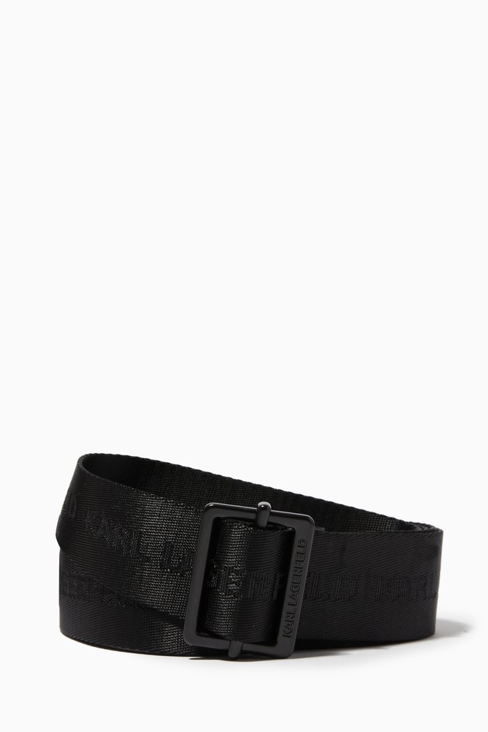 

K/ Webbing Belt in Nylon, Black