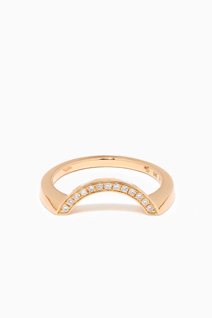 

Intrépide Grand Arc Diamond Pavée Ring in 18k Recycled Yellow Gold