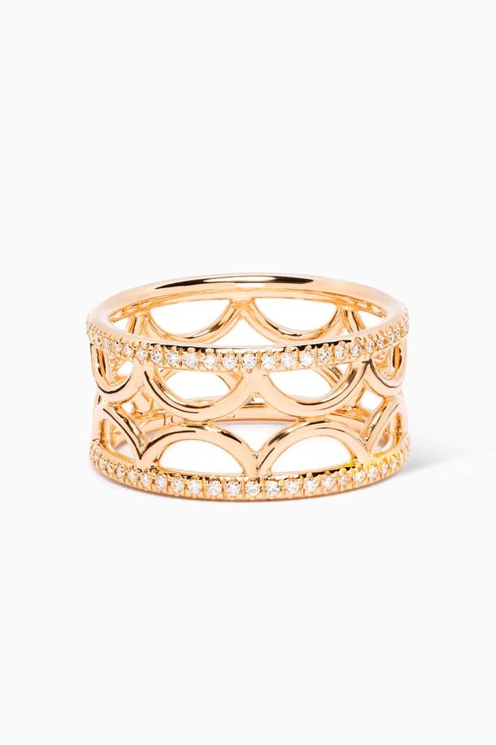 

Perpétuel.le Diamond Semi-pavée Ring in 18k Recycled Yellow Gold