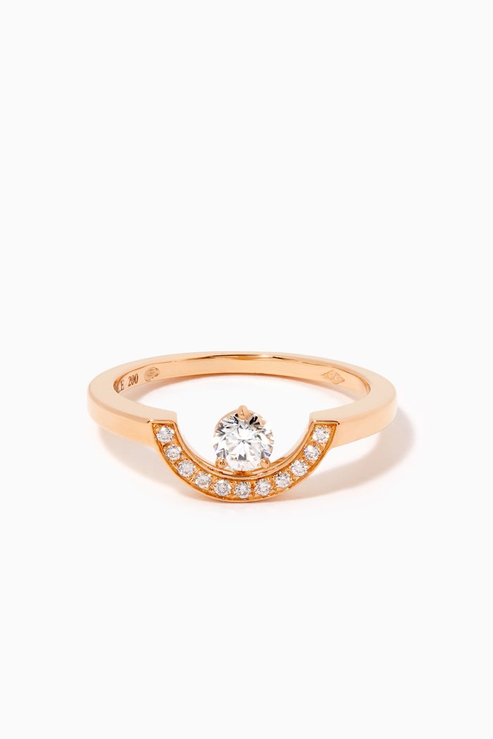 

Intrépide Petit Arc Diamond Pavée Ring in 18k Recycled Yellow Gold