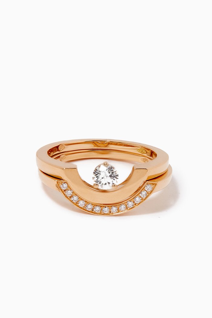 

Intrépide Arc Diamond Pavée Ring Set in 18k Recycled Yellow Gold