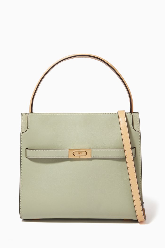 

Lee Radziwill Top Handle Bag in Leather, Green