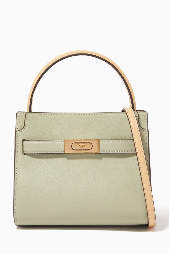 

Lee Radziwill Top Handle Bag in Leather, Green