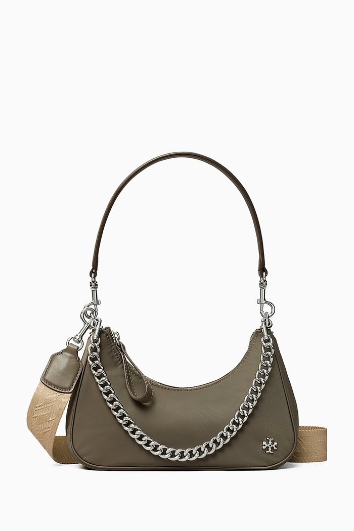 

151 Mercer Small Shoulder Bag in Nylon, Grey