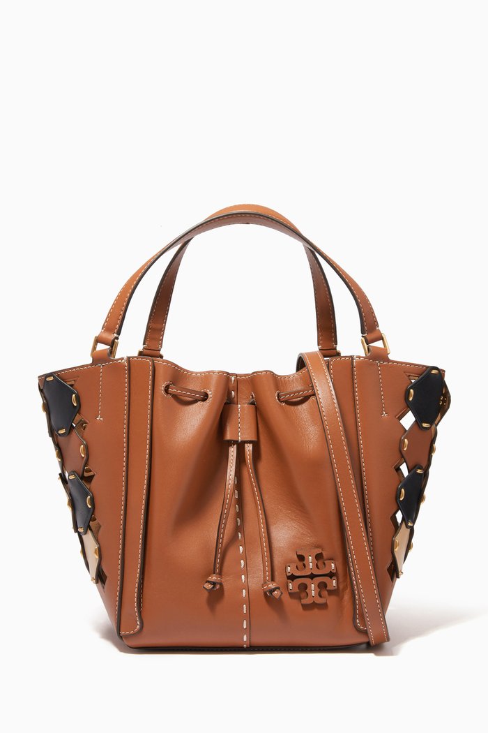 

McGraw Die-cut Dragonfly Bag in Leather, Brown