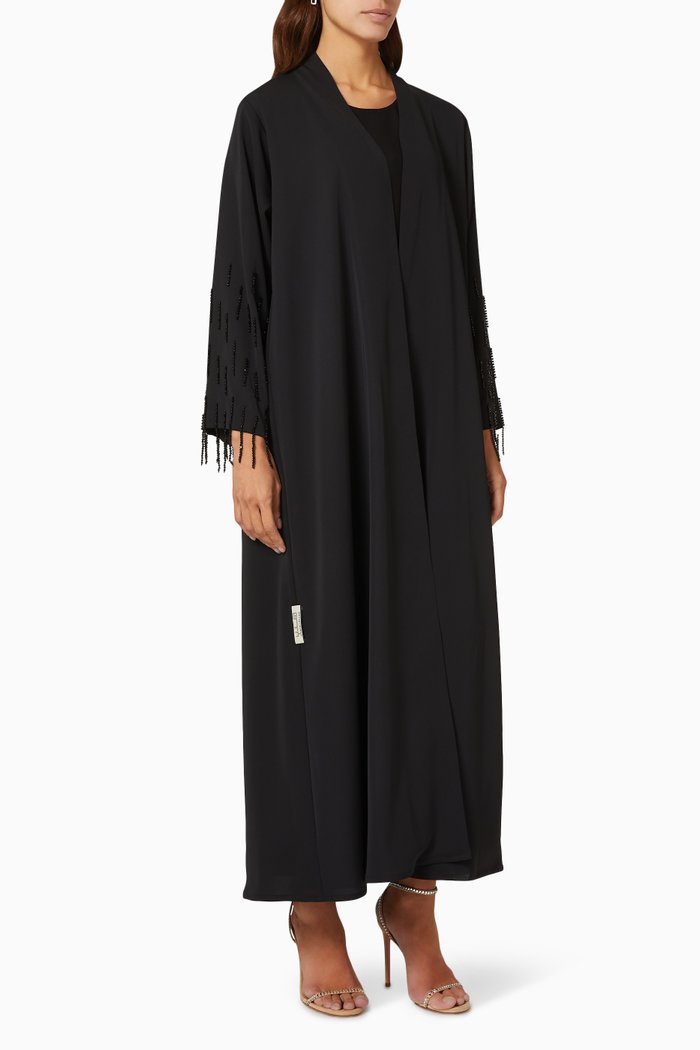 Beaded Abaya, Black