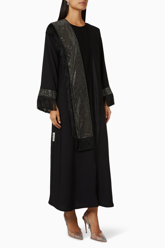 

Embellished Abaya, Black