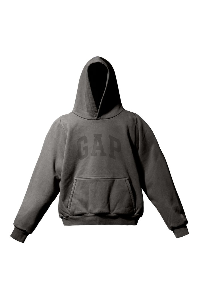 

Dove Shrunken Hoodie in Cotton Fleece, Grey