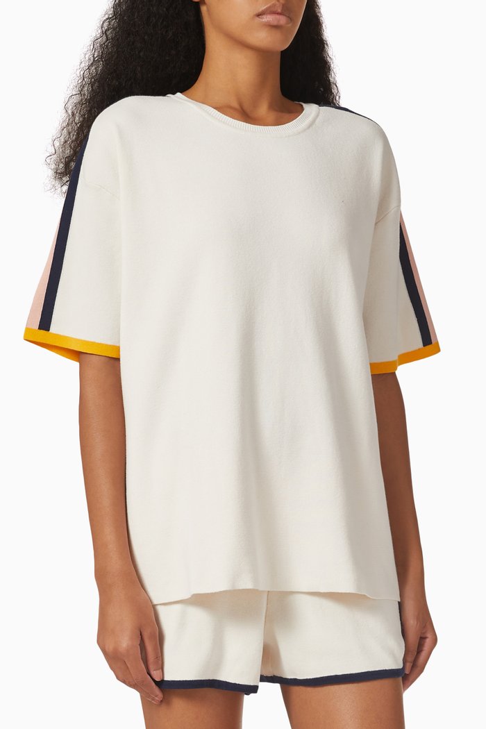Niyama Lyla T-shirt in Organic Cotton Knit, Neutral