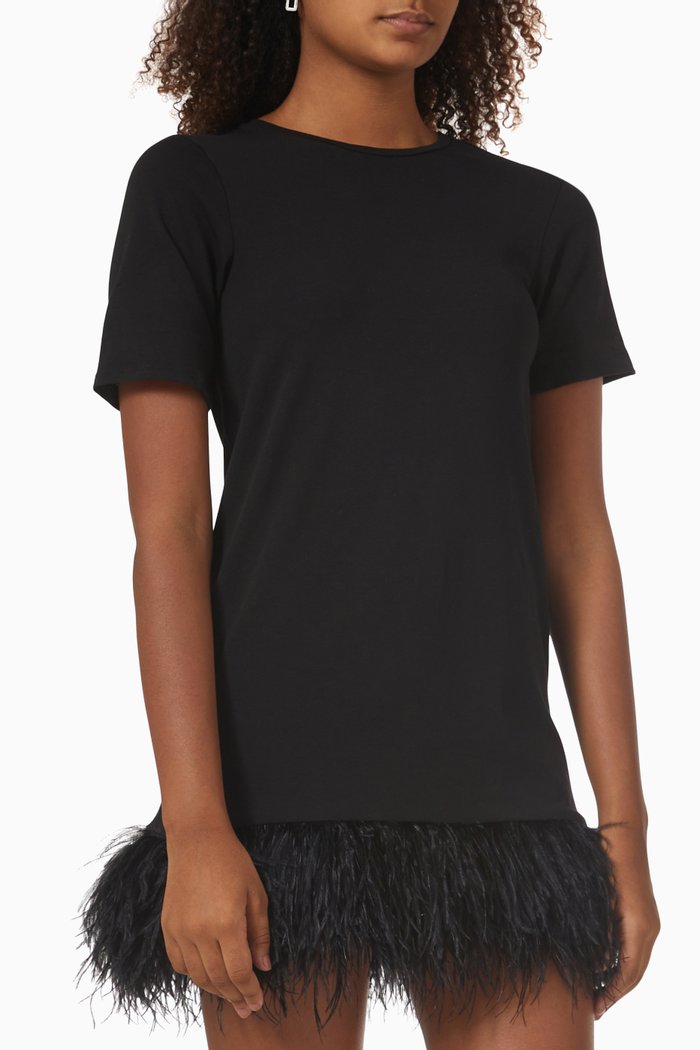 

La Poeta T-shirt Mini Dress, Black