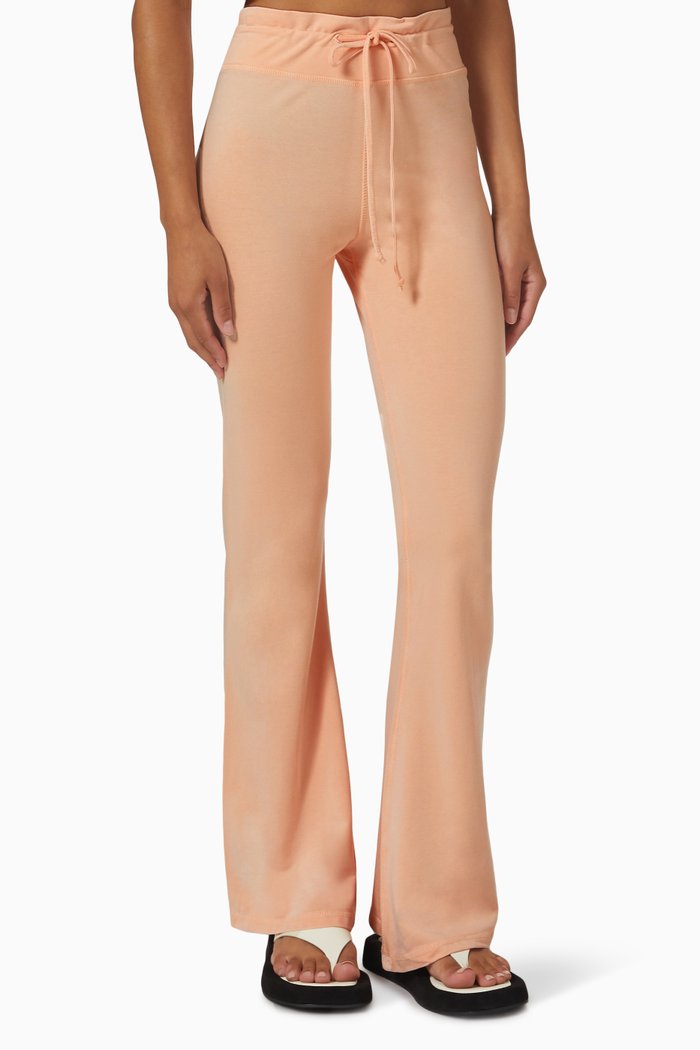

Santosha Milly Flare Pants in French Terry, Pink