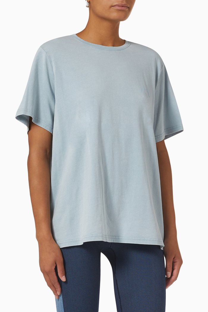 

Santosha Eva T-shirt in Organic Cotton, Blue