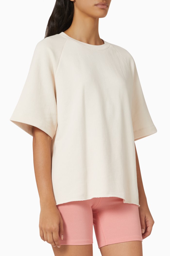 

Jacquelyn Oversized T-shirt in Organic Cotton, White