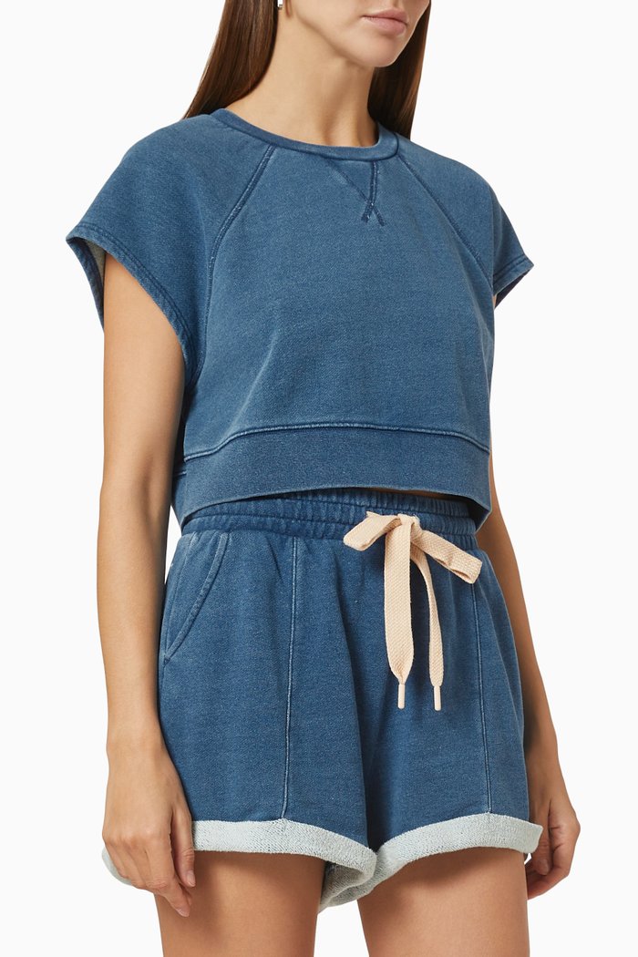 

Horizon Brooklyn T-shirt in Loopback Cotton, Blue
